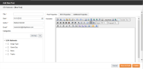 Add New Blog Post popup