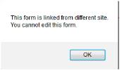 You cannot edit this form popup