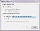 Download Form attachements dialog box
