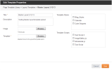 Layout Template Properties