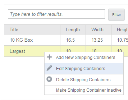 Context Menu - Shipping Containers