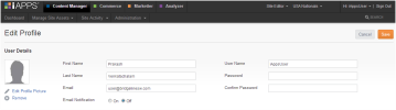 My Profile - User Profile Screen