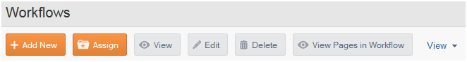 workflow options